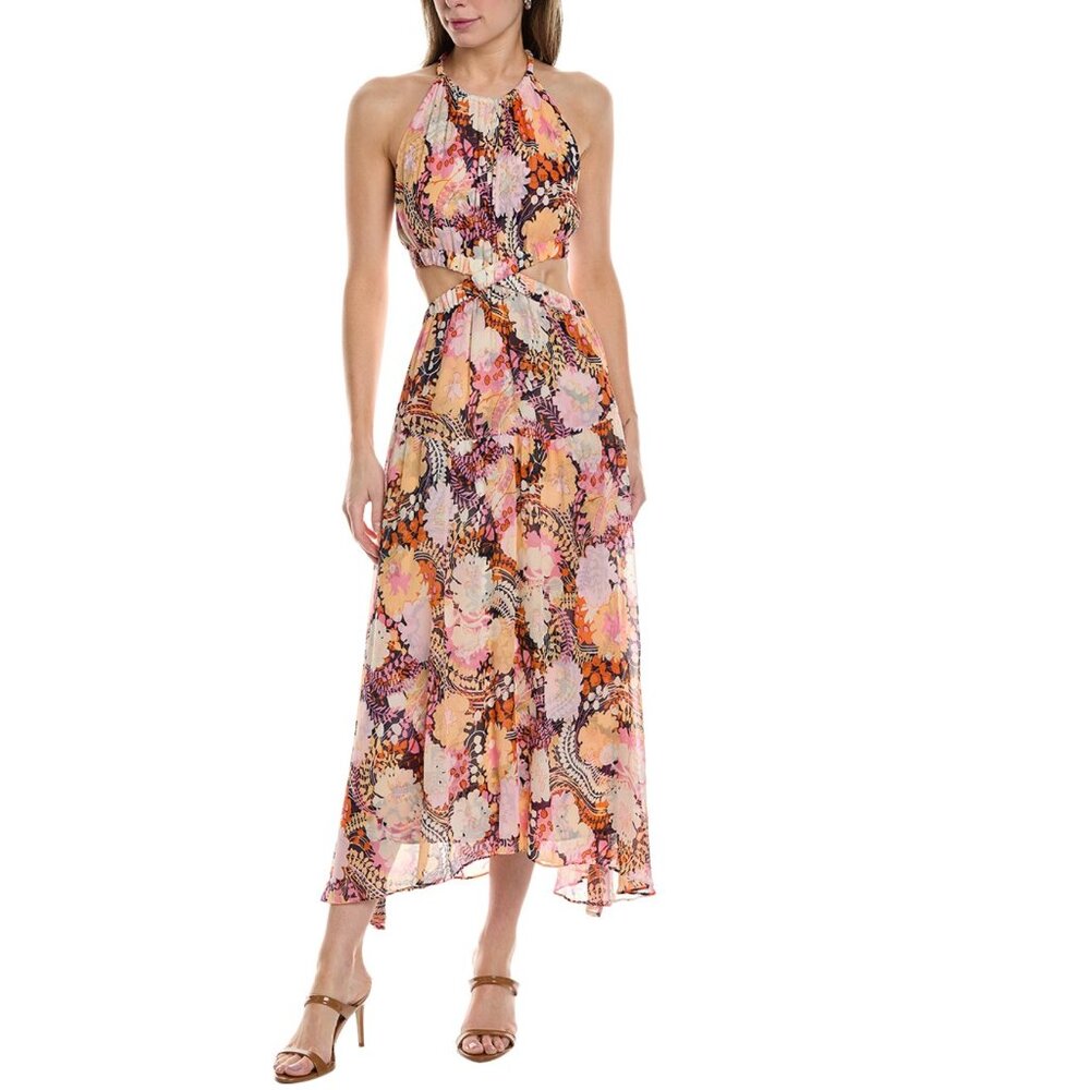 ALC Waverly Silk Midi Dress